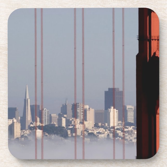 Posavasos Horizonte de San Francisco del puente del Golden (Frente)