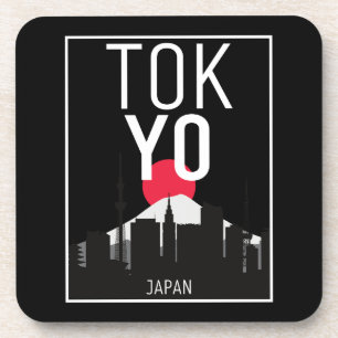 Posavasos Horizonte de Tokio Japón Monte Fuji