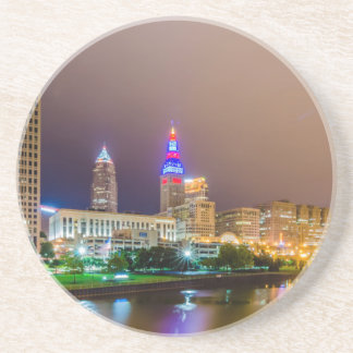 Posavasos horizonte del sity de Cleveland Ohio del centro de