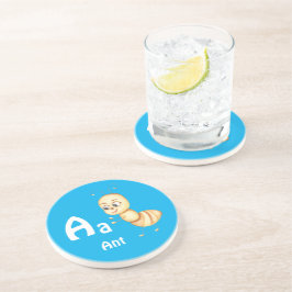 Posavasos Hormiga personaliza ABC: Letra A - Agrega tu nombr