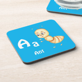Posavasos Hormiga personaliza ABC: Letra A - Agrega tu nombr