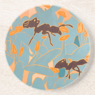Posavasos Hormigas con flores azules Flora australiana