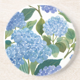 Posavasos Hortensias Azules | Hermoso Arbusto Floral