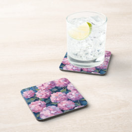 Posavasos Hortensias Florales Rosa Rubor