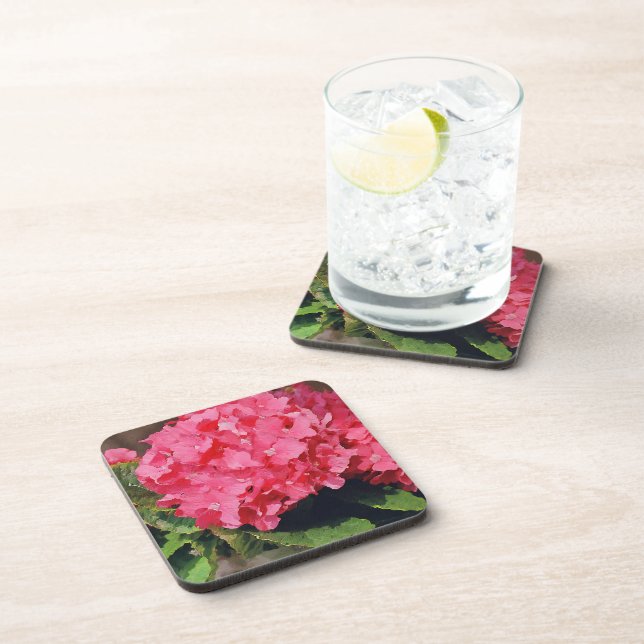 Posavasos Hortensias rosadas (Lado Derecho)