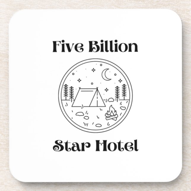 Posavasos Hotel de cinco mil millones de estrellas impreso e (Frente)