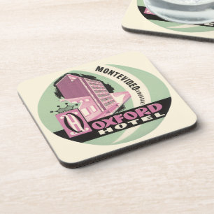 Posavasos Hotel Oxford, Montevideo, Uruguay, Viajes Antiguos