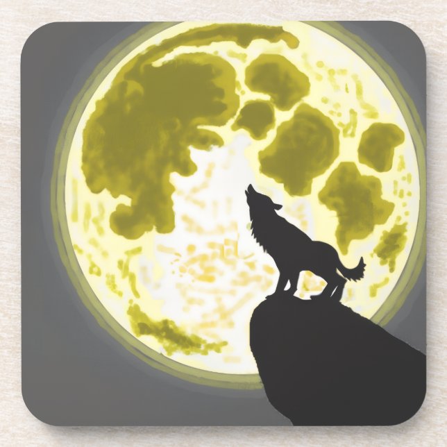 Posavasos howling wolf (Frente)
