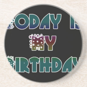 Posavasos Hoy es mi arte de cumpleaños