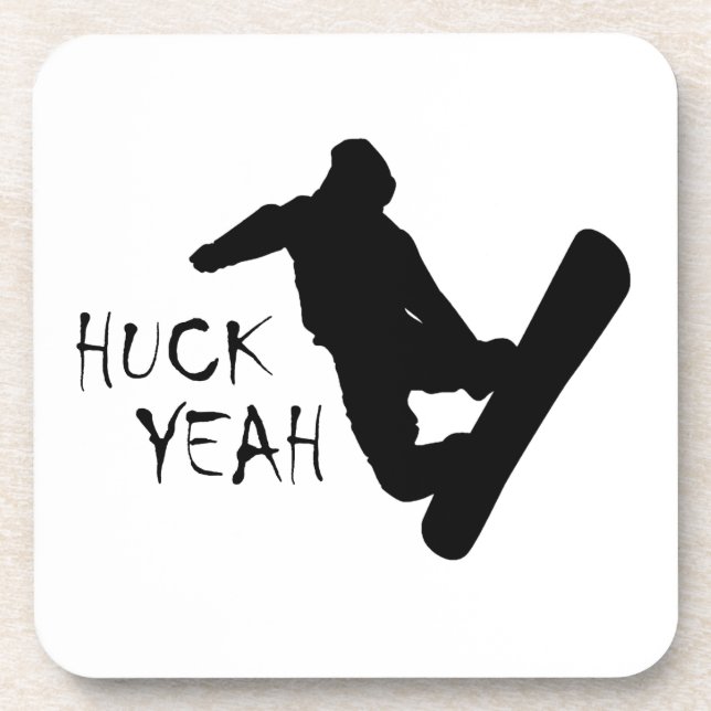 Posavasos Huck Yeah (Snowboarding) (Frente)