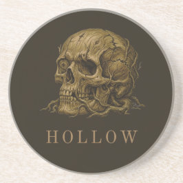 Posavasos HUECO | Cráneo de reliquia de madera Estética