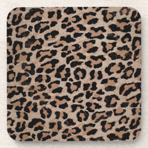 Posavasos huella de leopardo de cheetah