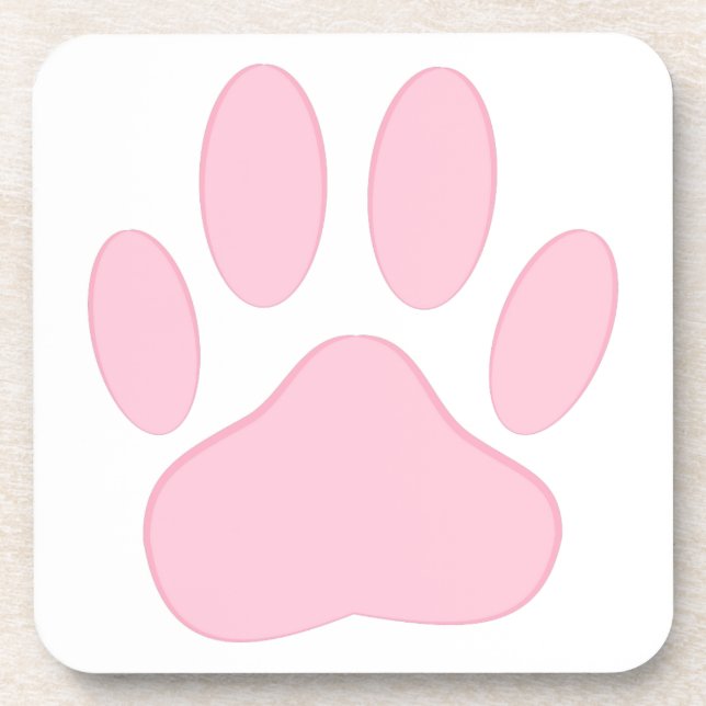 Posavasos Huella rosa (Frente)
