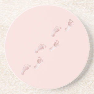 Posavasos Huellas rosadas