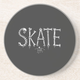 Posavasos Huesos de patineta esqueleto
