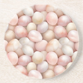 Posavasos Huevos Rosados de Melocotón de Pascua