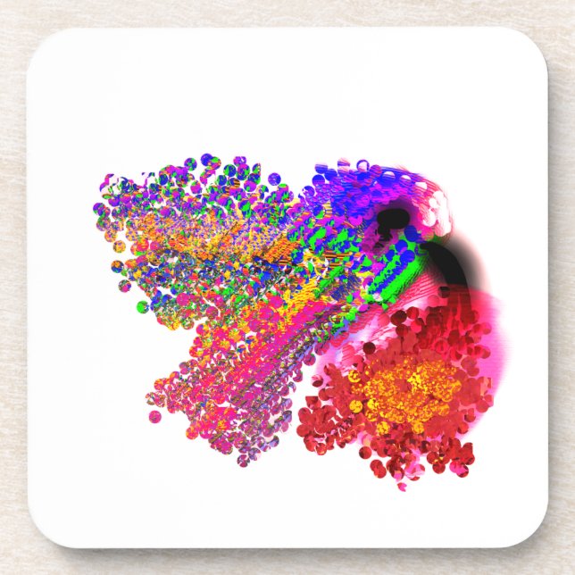 Posavasos Humming Bird love (Frente)