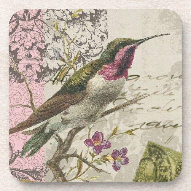 Posavasos Hummingbird... galletas de corcho (Frente)