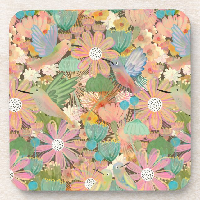 Posavasos HUmmingbird garden (Frente)