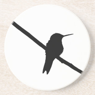 Posavasos Hummingbird Silhouette