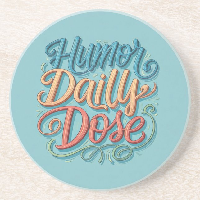Posavasos Humor Dosis diaria (Frente)