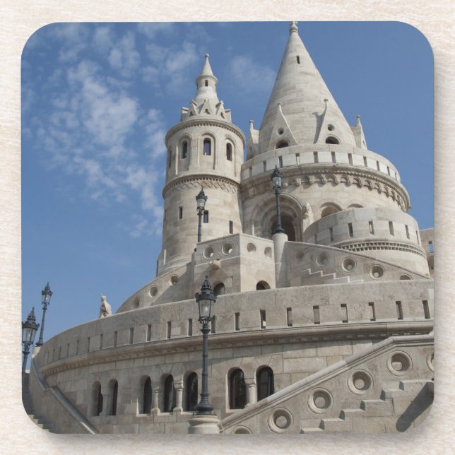 Posavasos Hungría, ciudad capital Budapest. Buda, Castillo 2 (Frente)