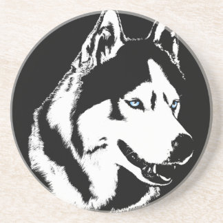 Posavasos Husky Coaster Husky Malamute Sled Dog Coaster