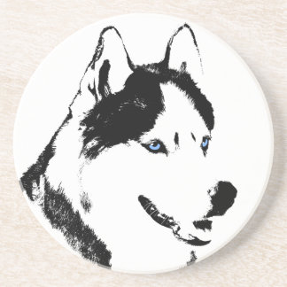Posavasos Husky Coaster Husky Malamute Sled Dog Coaster