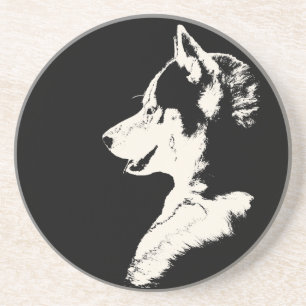 Posavasos Husky Coaster Personalizado Husky Puppy Dog Coaste