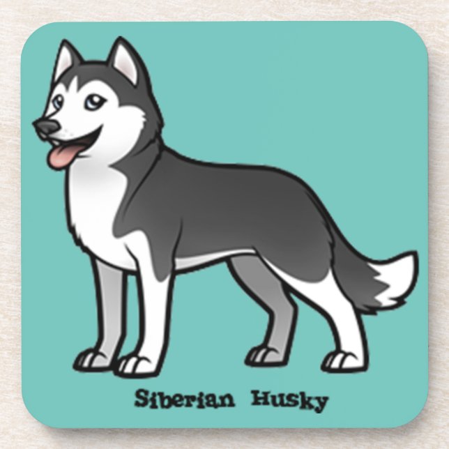 Posavasos Husky Siberian (Frente)