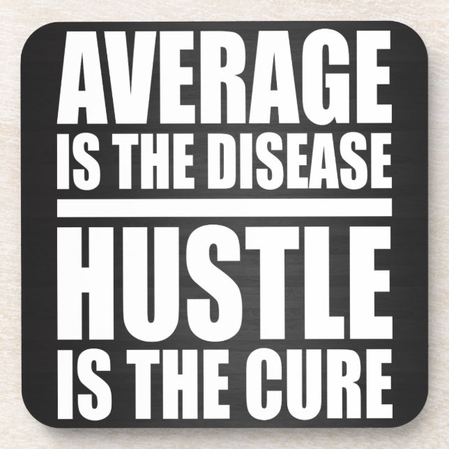 Posavasos Hustle - Palabras motivacionales (Frente)