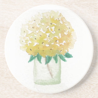 Posavasos Hydrangea amarilla
