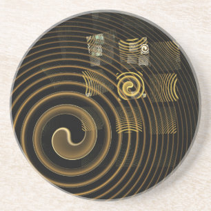 Posavasos Hypnosis Resumen Arte Sandstone Coaster
