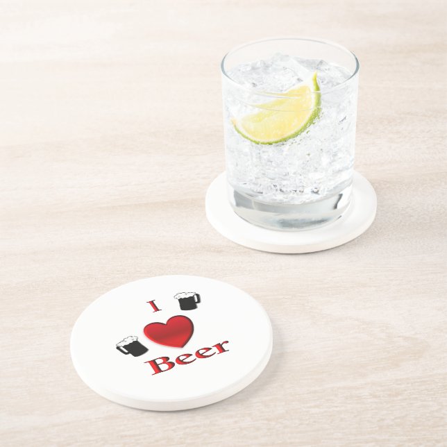 Posavasos I Heart Beer Design (Lado)