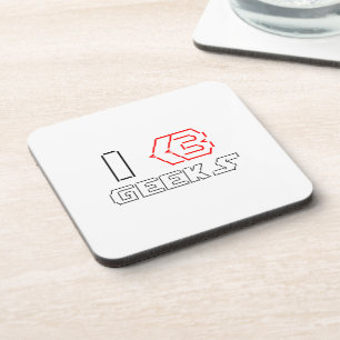 Posavasos I Heart Geeks ASCII ART