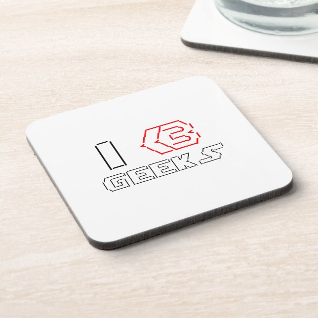 Posavasos I Heart Geeks ASCII ART (Lado Izquierdo)