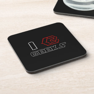 Posavasos I Heart Geeks ASCII ART