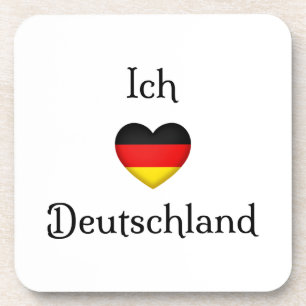Posavasos "I heart Germany", viajante del mundo del orgullo