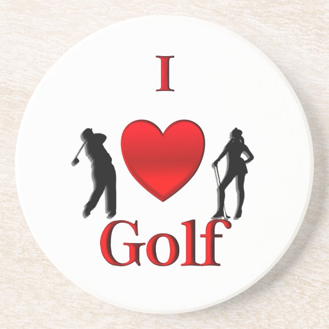 Posavasos I Heart Golf (Frente)