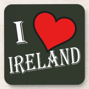 Posavasos I Heart Ireland con coastercn