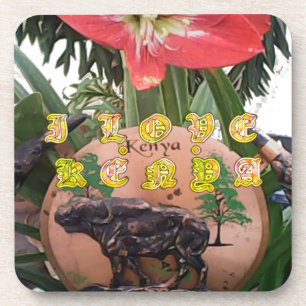 Posavasos I (Heart) Kenya Buffalo Patch/Print