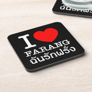 Posavasos I Heart (Love) Farang