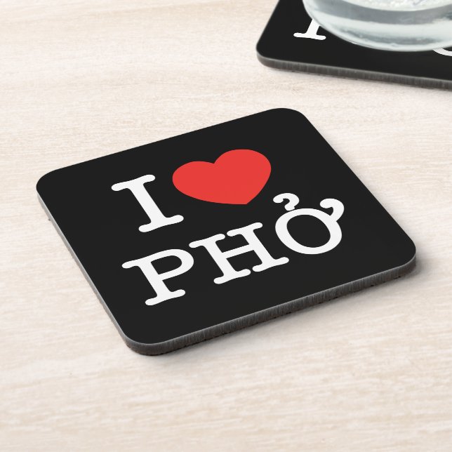 Posavasos I Heart (Love) Pho (Lado Izquierdo)