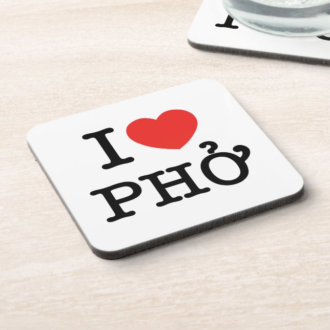 Posavasos I Heart (Love) Pho (Lado Izquierdo)