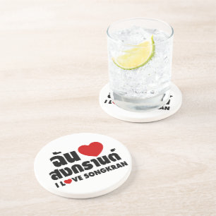 Posavasos I Love (Heart) Songkran