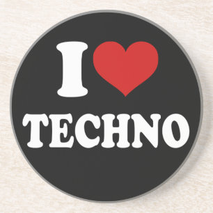 Posavasos I Love Techno