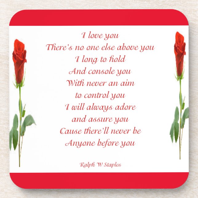 Posavasos I love you (Frente)