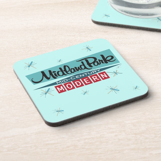 Posavasos Icónica montaña moderna de mediados del siglo XX (Lado Izquierdo)