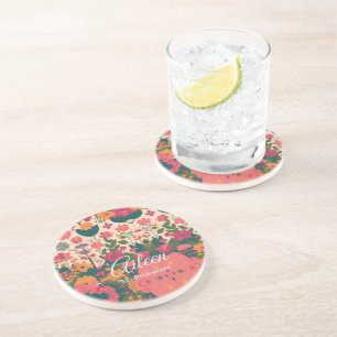 Posavasos Idea de regalo de dama de honor personalizada para
