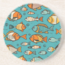 Posavasos Ideas de regalo de patrones de peces